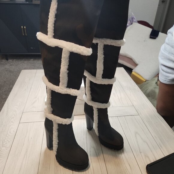 ✨ JenniferLe VAUGHAN II Camo Heel Boots – Size 10 ✨ - Picture 6 of 10